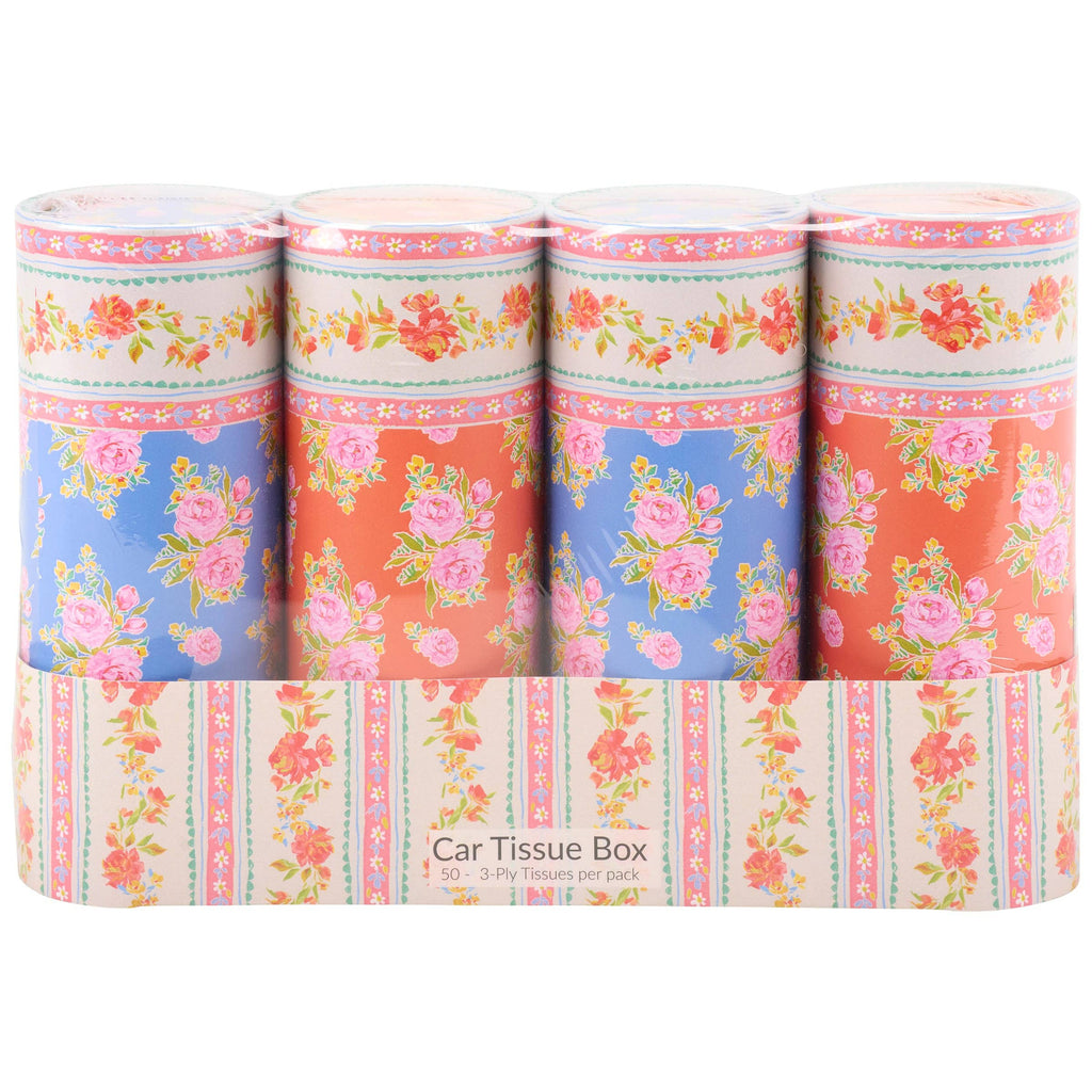 French Floral Tissue Box Set