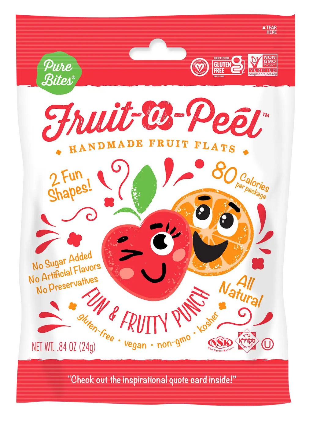 Fruit-a-Peel Fun and Fruity Punch Fruit Flats