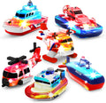 Tub Works® Ocean Rescue™ Vehicles Light Up Bath Toys, 6 Pack