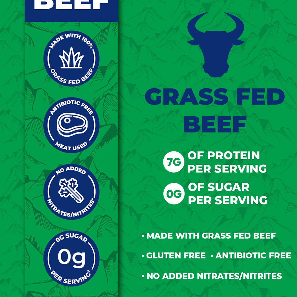 Grass Fed Beef Snack Sticks - Caddy of 12