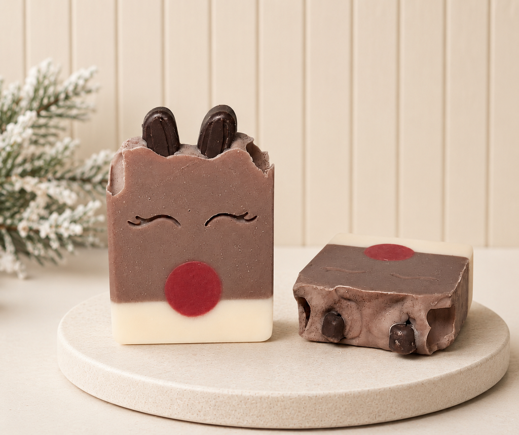 Rudolph Christmas Soap | Holiday Reindeer Soap