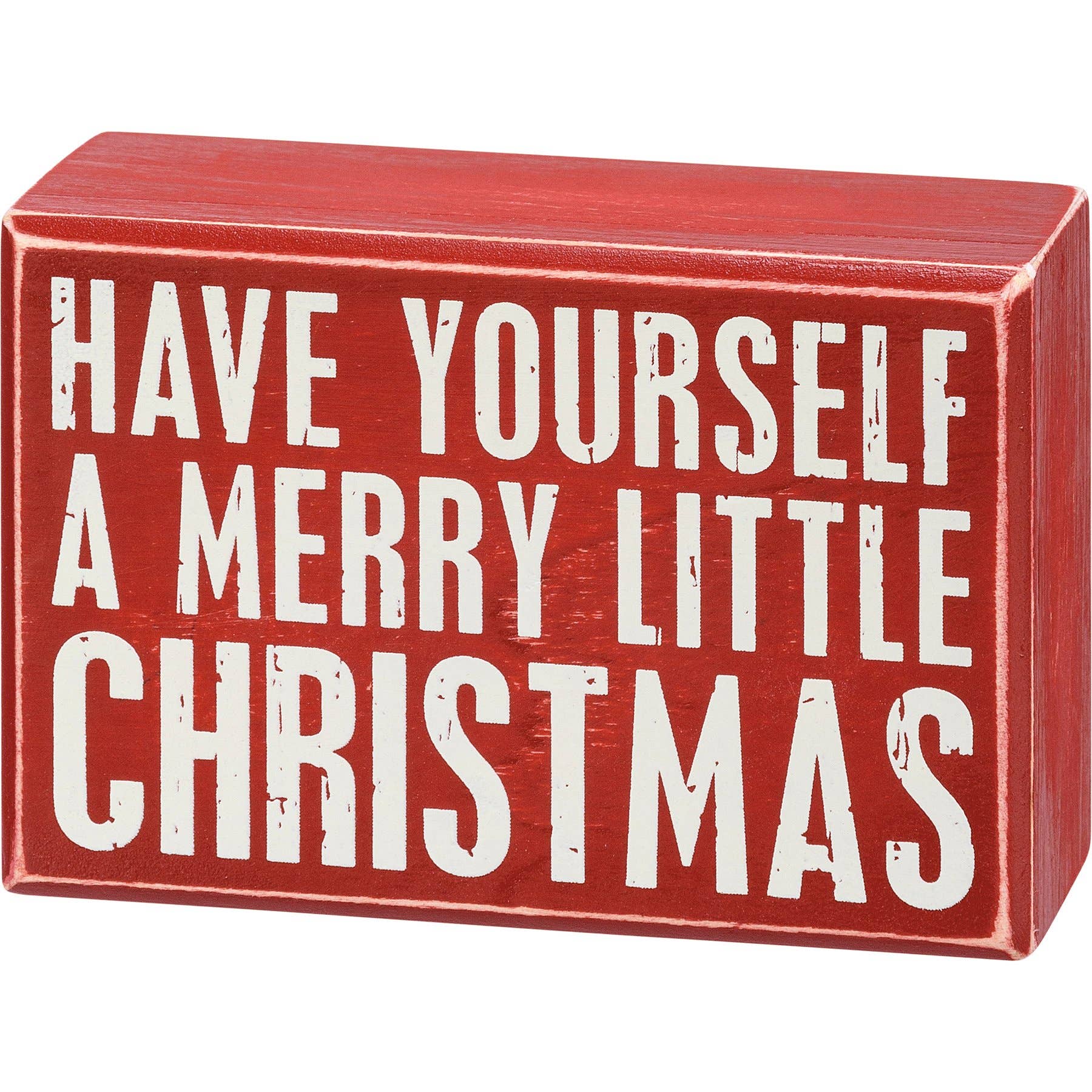 A Merry Little Christmas Box Sign And Sock Set