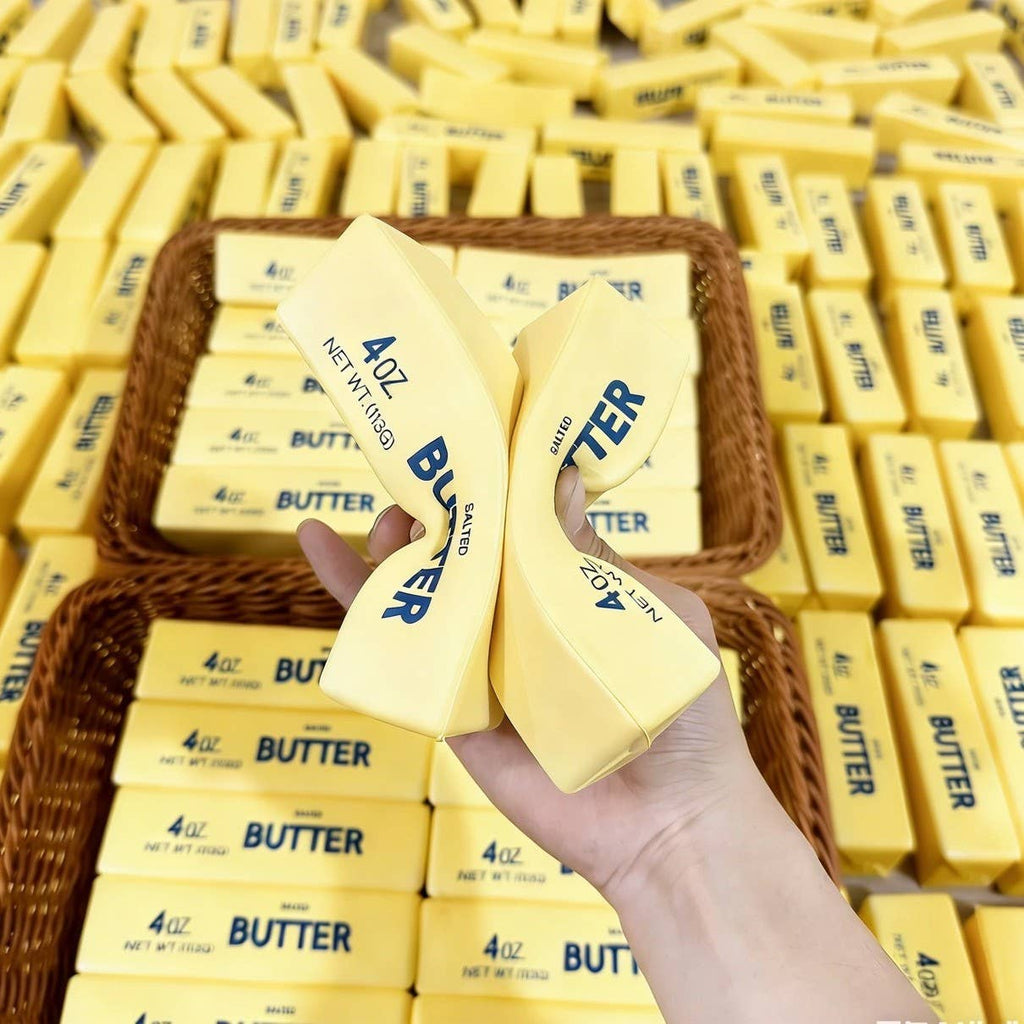 Super Soft Wet Slow Rise Cheese Stick Butter Bar Squishy Toy