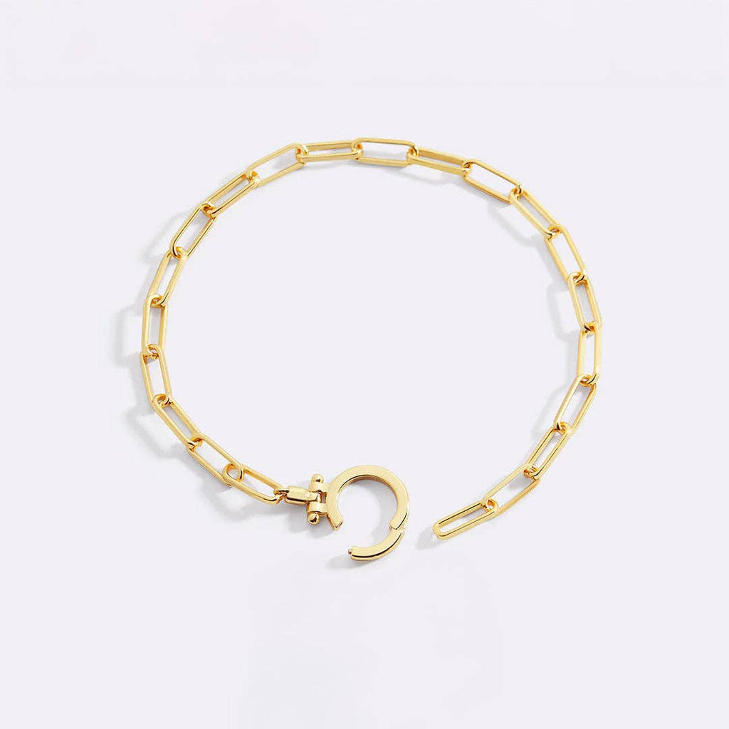 Mint Paperclip Bracelet