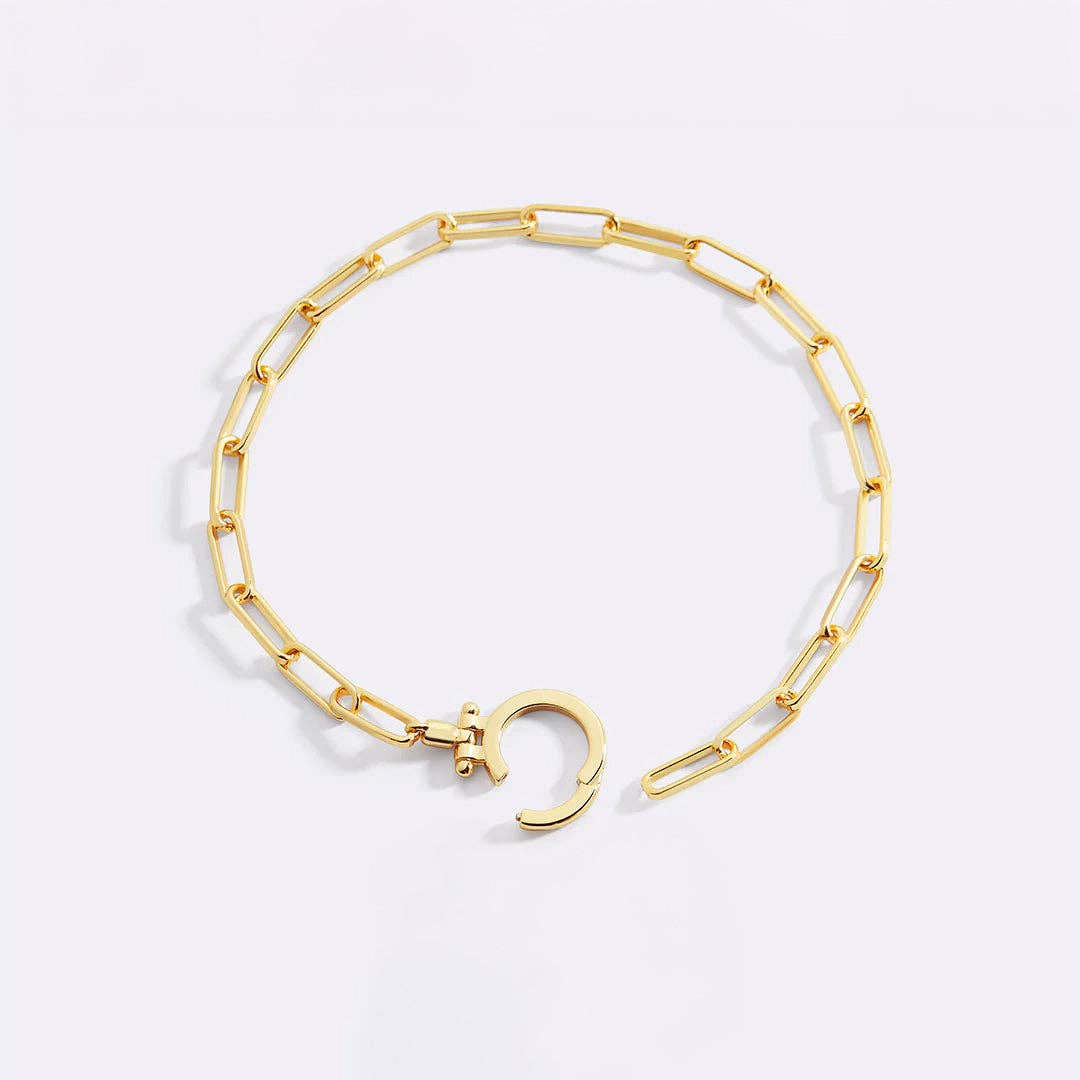 Mint Paperclip Bracelet