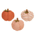 Plush Orange Patterned Pumpkin 3 Asstd