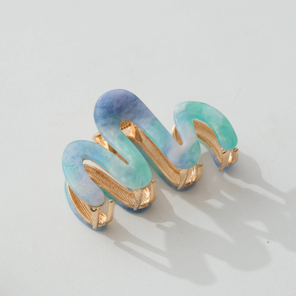 Willow Mini Island Sun Metal Squiggle Claw Clip - Mini