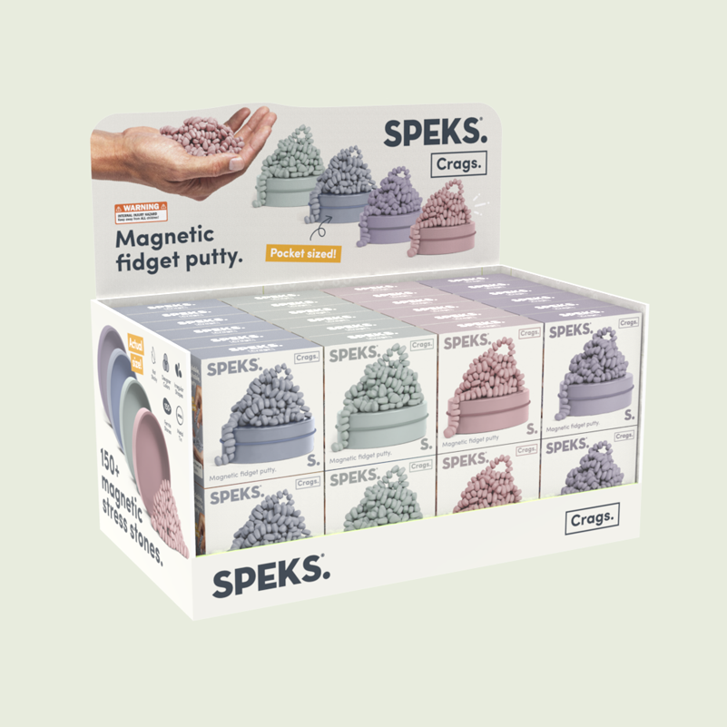 Magnetic fidget putty: crags