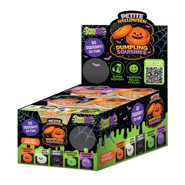 Fun Doh Petite Spooky Halloween Squishy Dumpling- 12/Display
