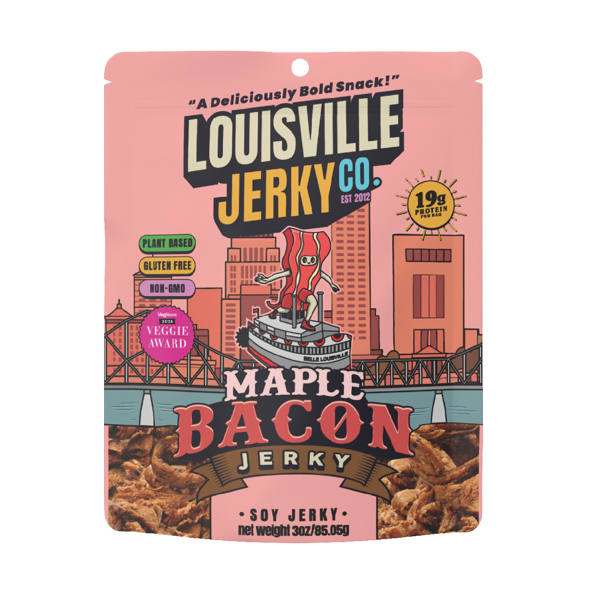 Vegan & Plant Based Maple Bacon Jerky 3 oz