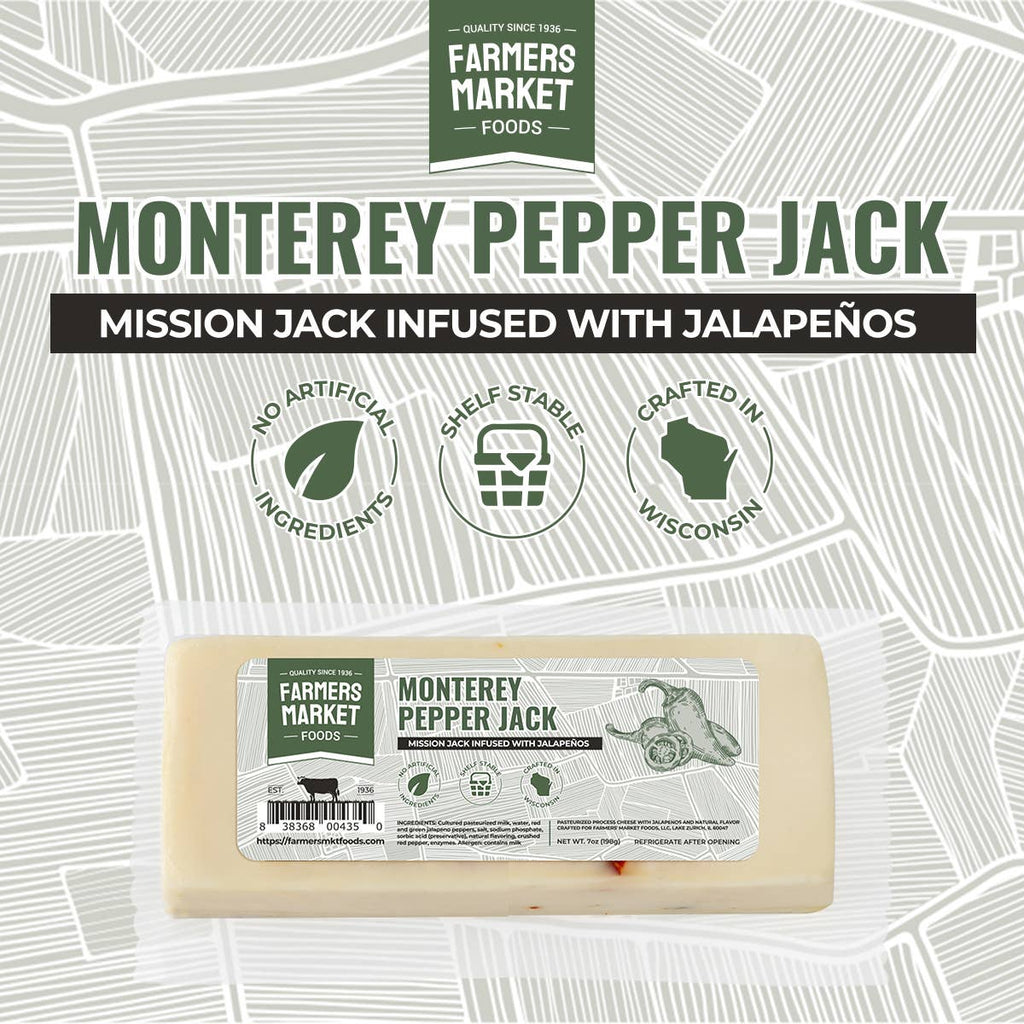 Monterey Pepper Jack Cheese 7oz (Shelf Stable) (12ct)