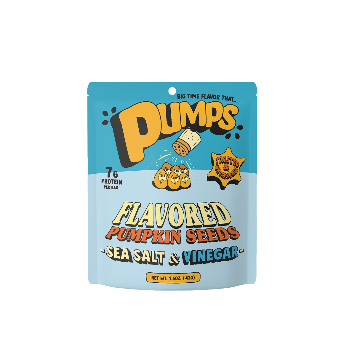 Pumps Toasted Pumpkin Seeds  - Sea Salt & Vinegar