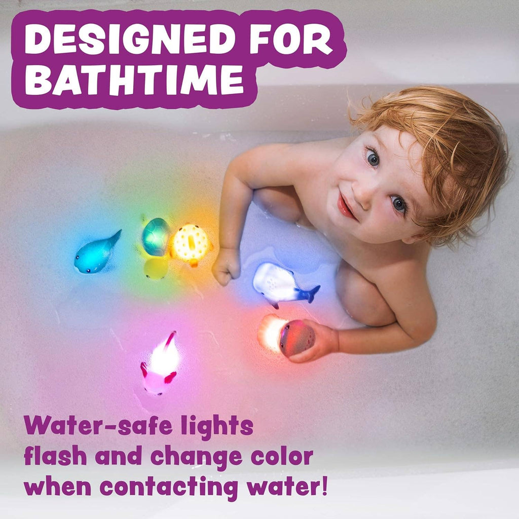Tub Works® Under the Sea™ Light Up Bath Toys, 6 Pack