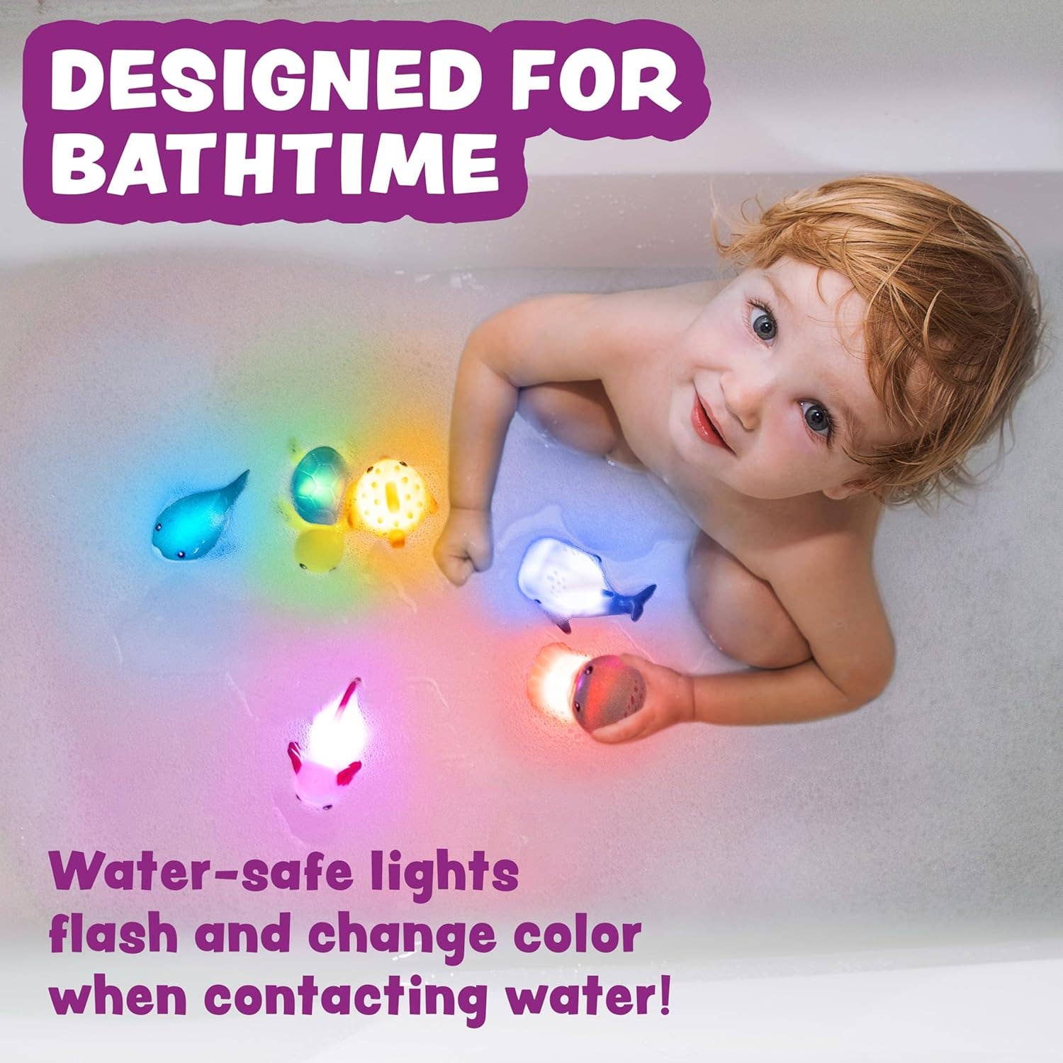 Tub Works® Under the Sea™ Light Up Bath Toys, 6 Pack