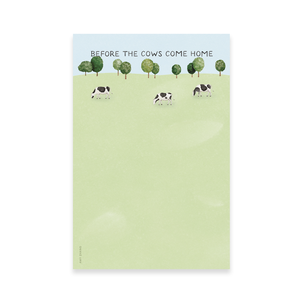 Before The Cows Come Home — Funny To Do List Notepad