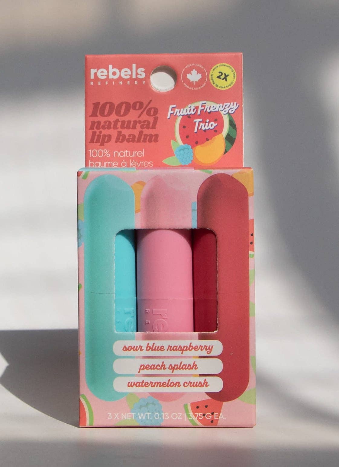 NEW Fruit Frenzy Trio 3 Pack Sleek Sticks 🍉🍑🍓💦