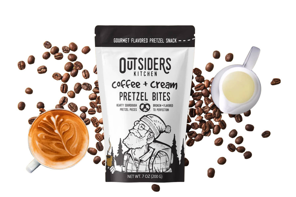Coffee + Cream Sourdough Pretzel Bites Snack | Case of Six