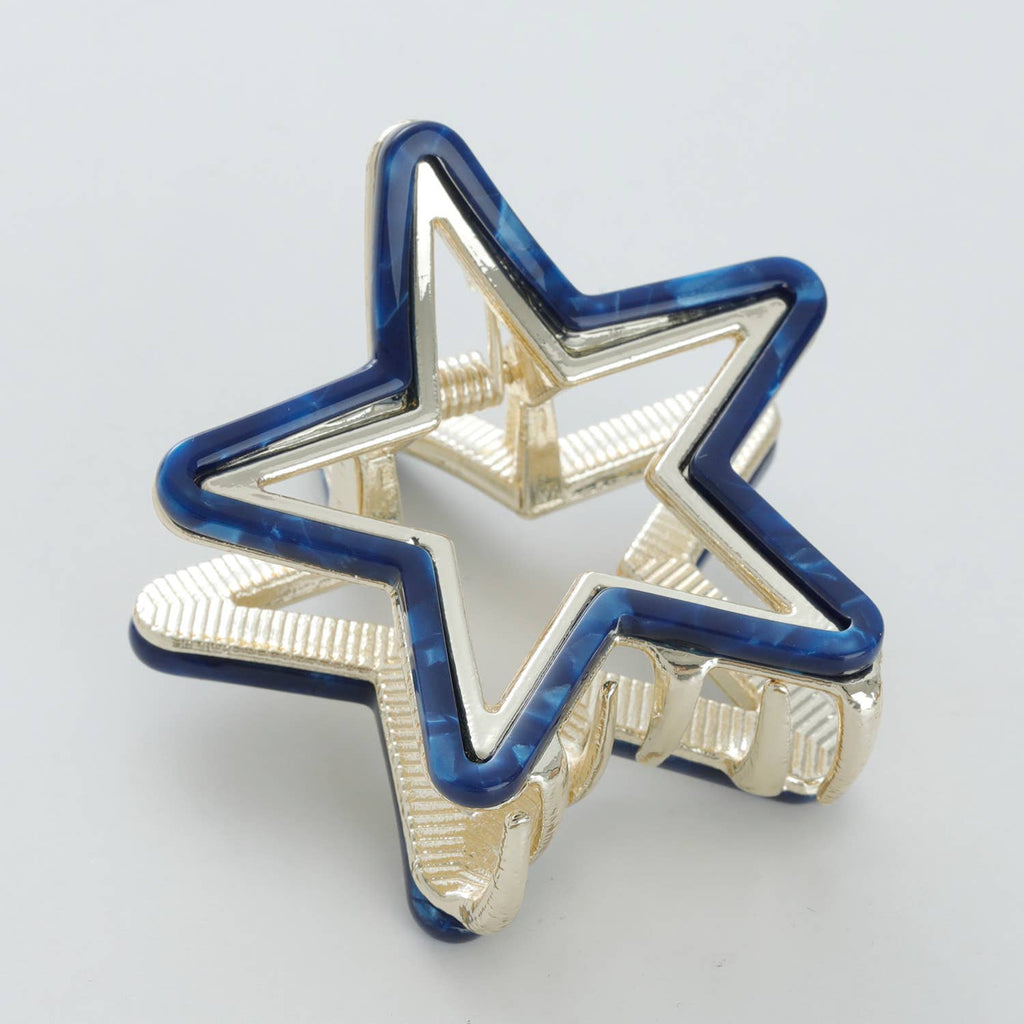 Americana Star Metal Claw Clip - Small