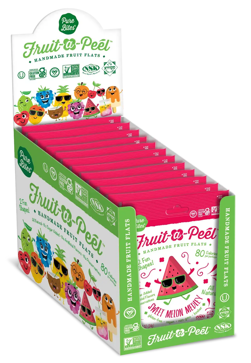 Fruit-a-Peel Sweet Melon Medley Fruit Flats