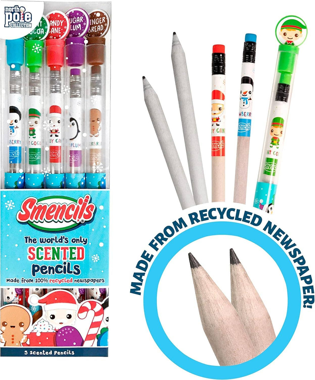 Holiday Smencils Cylinder - Scented Pencils - 50 Count