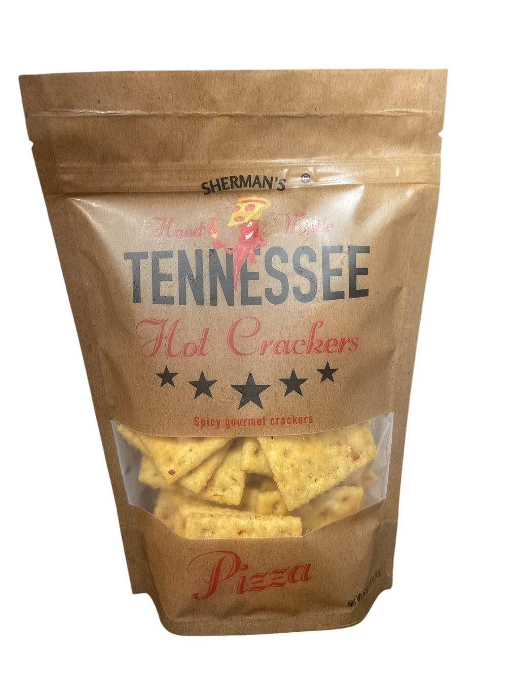 NEW! Sherman Tennessee Hot Crackers Pizza Flavor 30CT