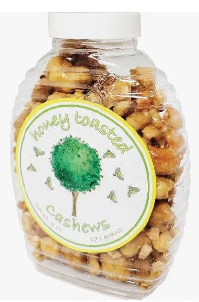 Honey Toasted Cashews 6oz plastic bottles