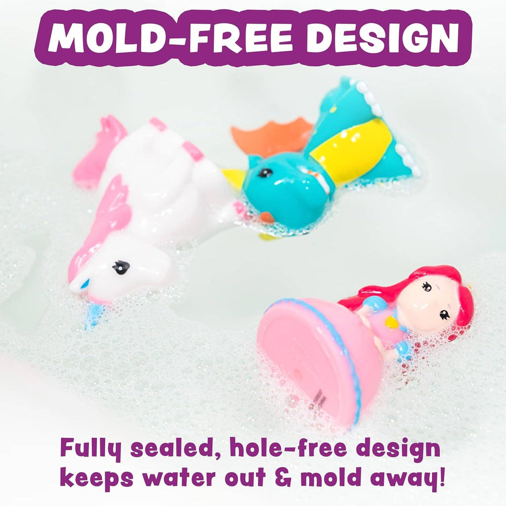 Tub Works® Fantasy™ Mold Free Bath Toys, 6 Pack