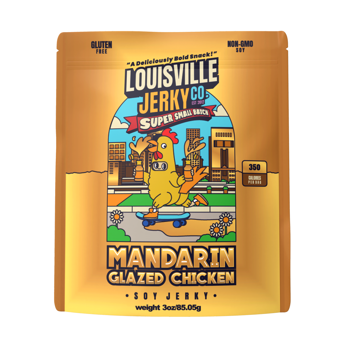 Vegan & Plant Based Small Batch Mandarin Glazed Jerky 3 oz