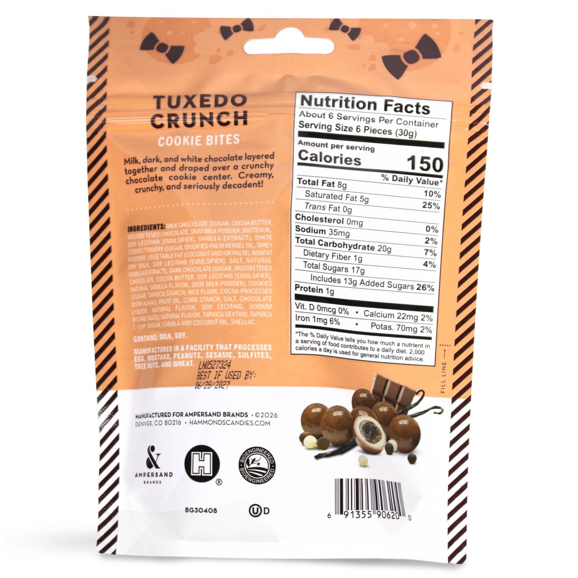 Cookie Bites - Tuxedo Crunch - 6 oz Resealable Bag