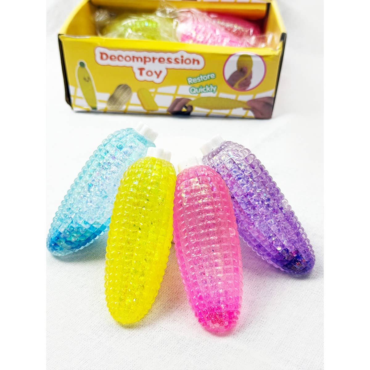 Corn Shaped Maltose Texture Stress Relief Squeeze Toy