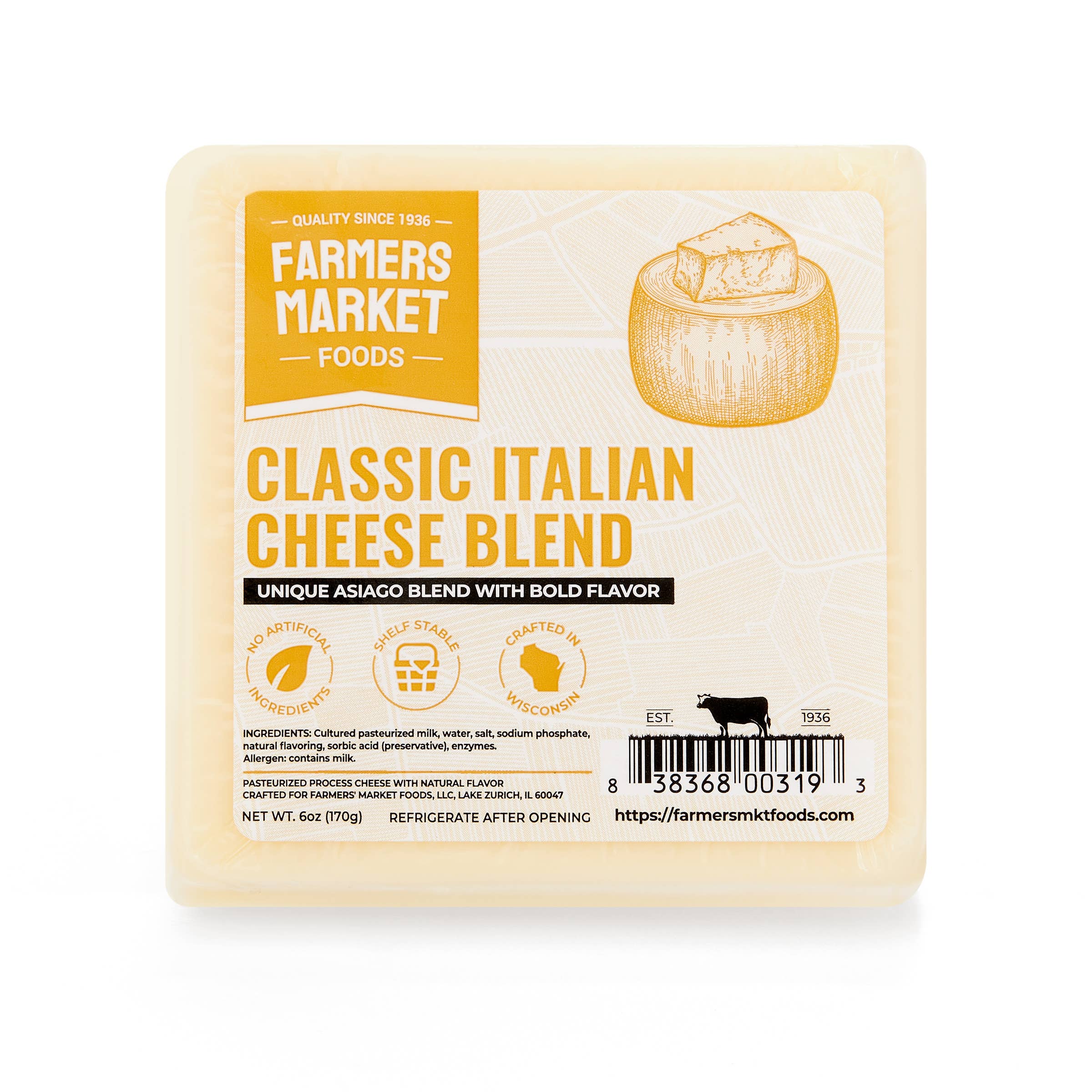 Classic Italian Cheese Blend 6oz (Shelf Stable)