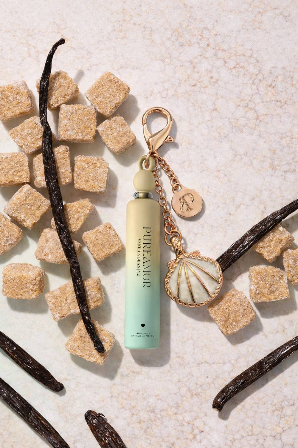 Vanilla Bean Pheromone Perfume Oil Keychain - 2ml Mini
