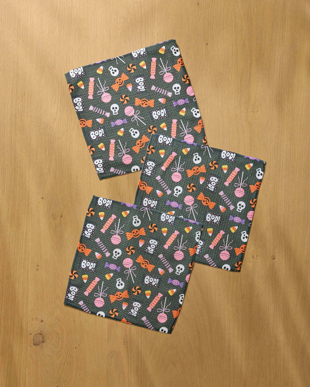 Spooky Sweets Black Dishcloth Set