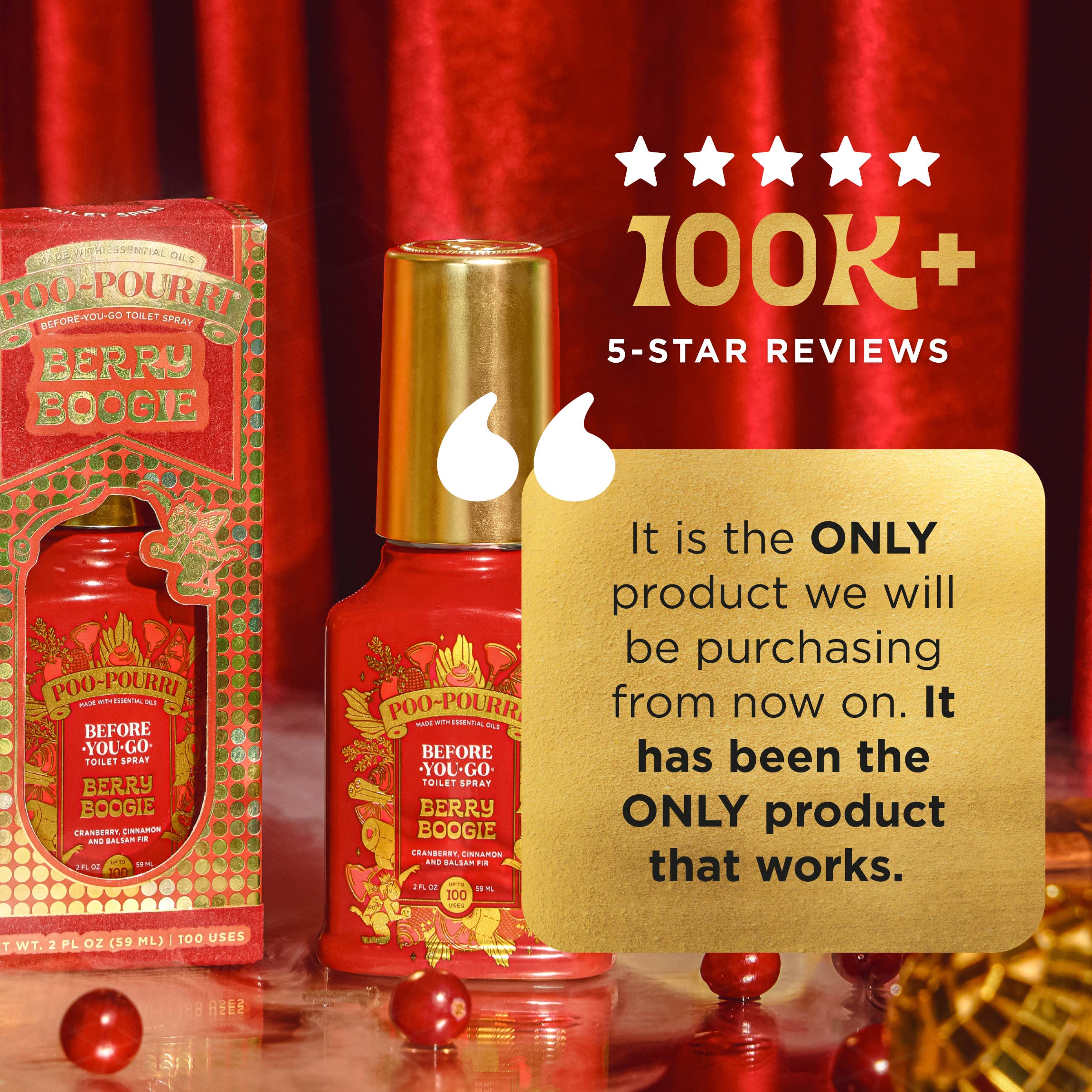 Holiday Poo~Pourri - Berry Boogie  2 oz Boxed