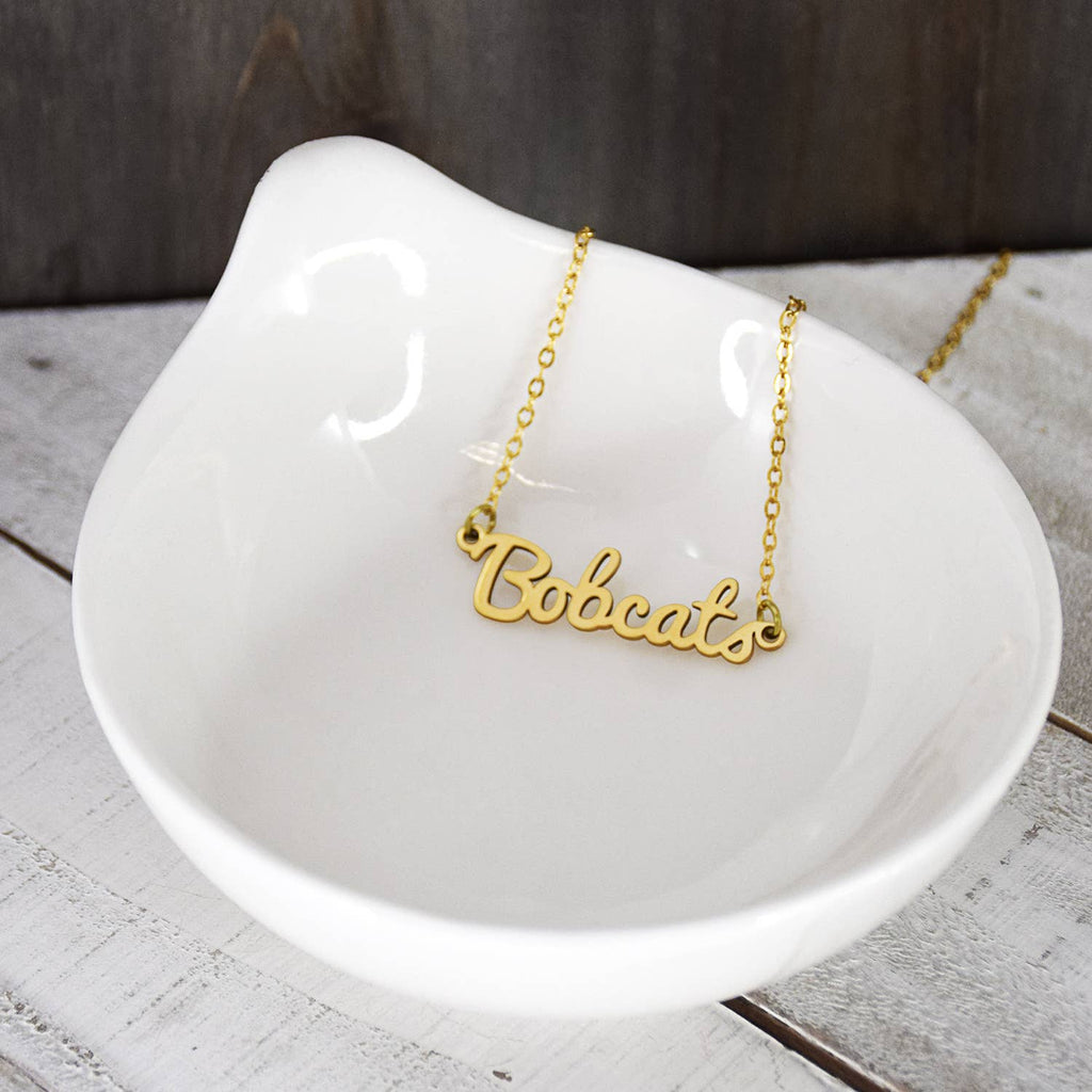 Ohio University Script Necklace Bobcats
