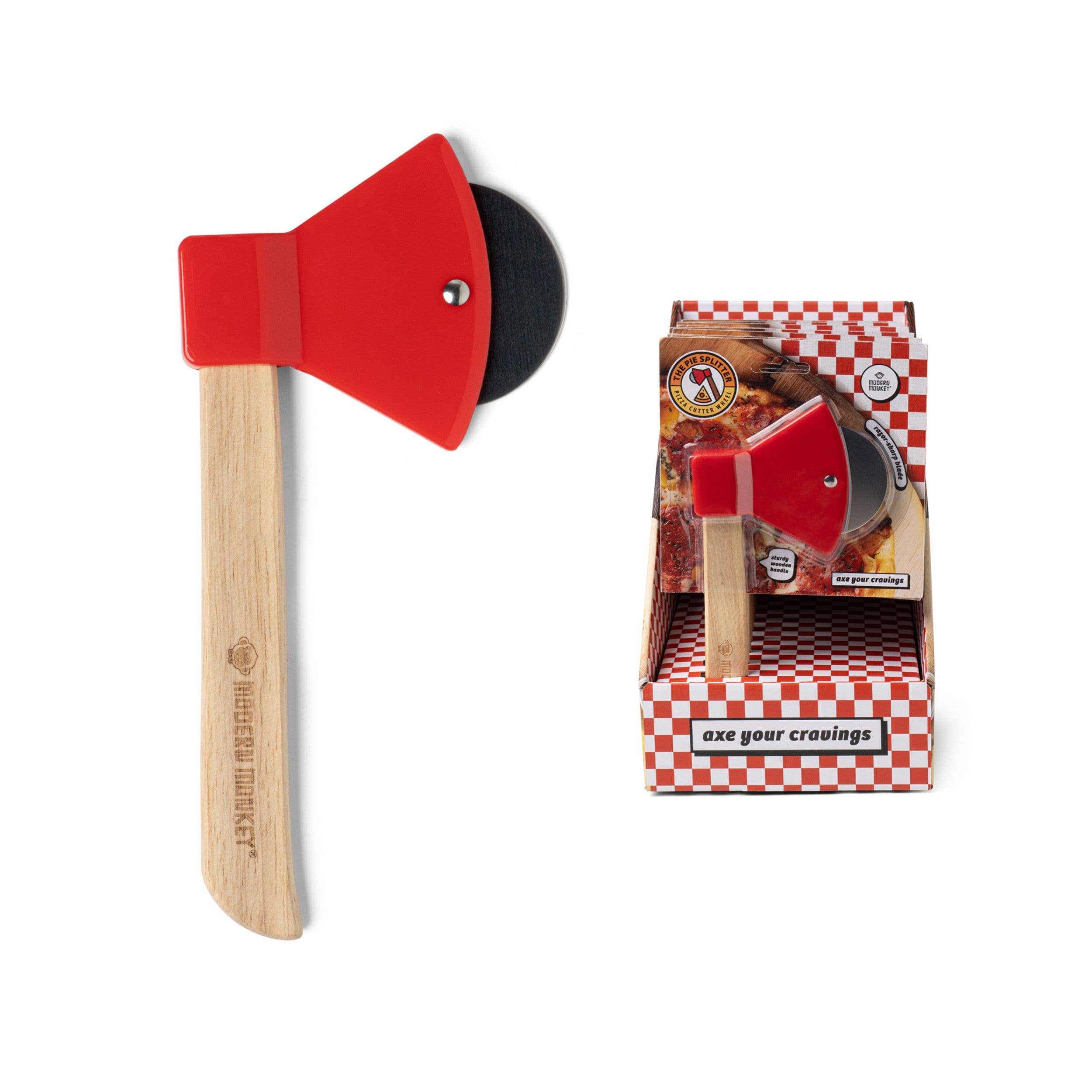 Modern Monkey Pie Splitter Pizza Cutter Wheel