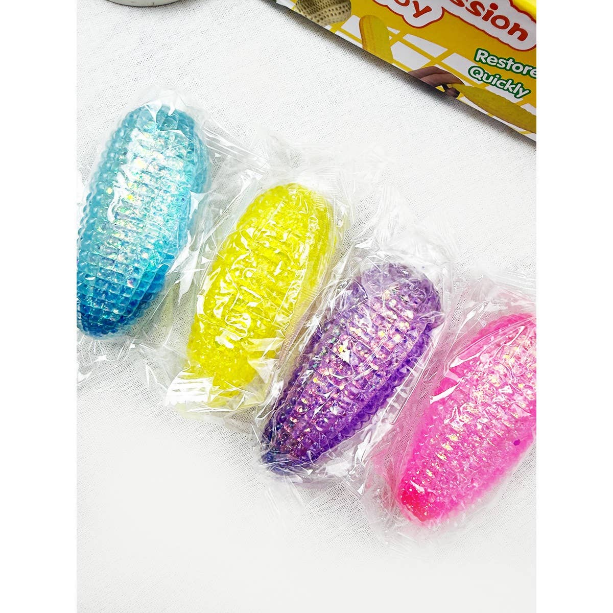 Corn Shaped Maltose Texture Stress Relief Squeeze Toy
