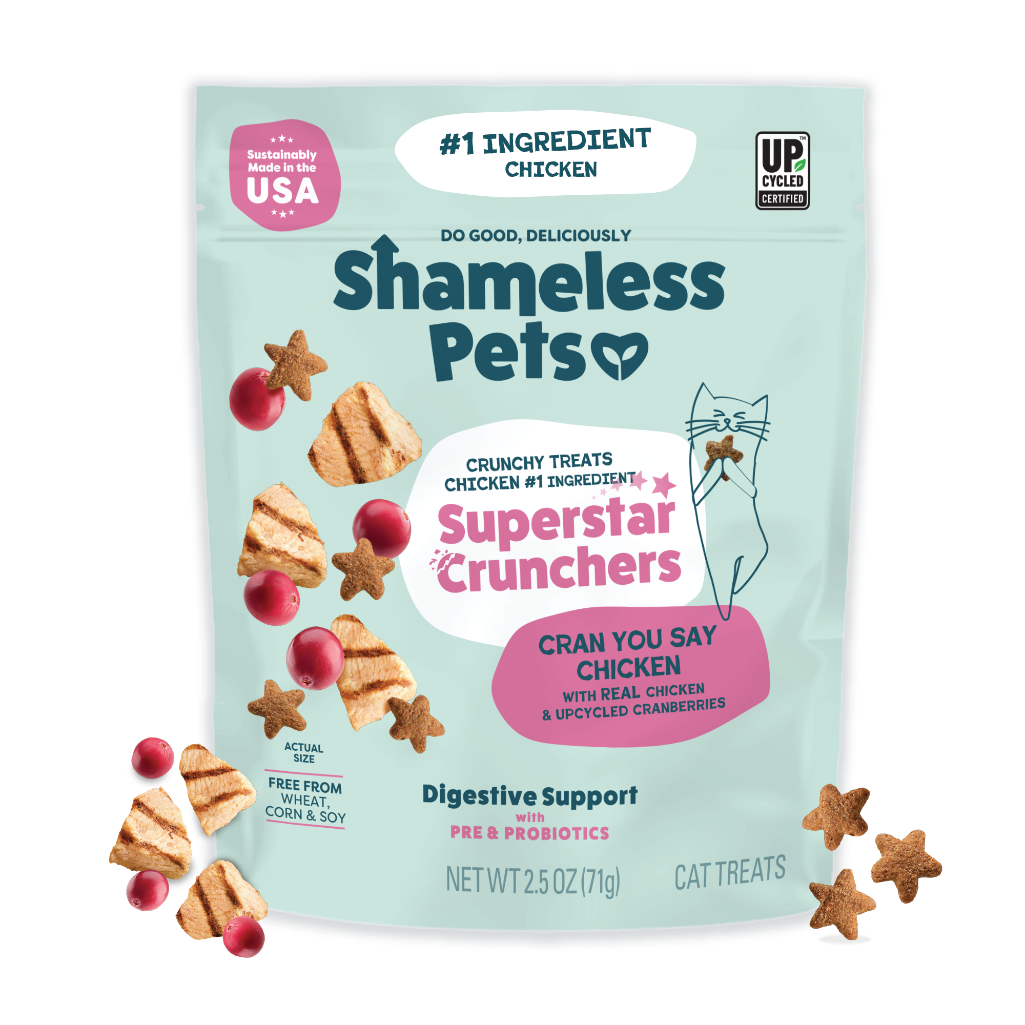 Cran U Say Chicken Crunchy Cat Treats