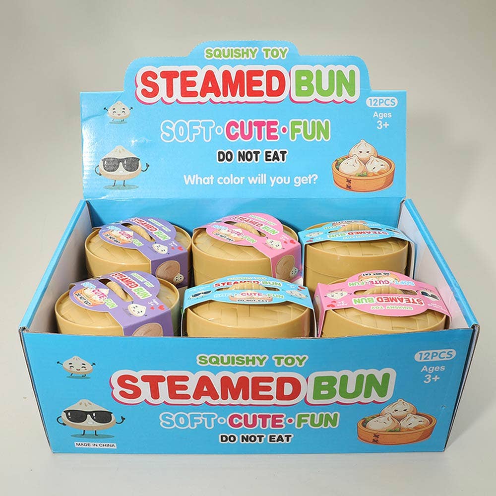 12PCS - Mystery Squishy Glitter Dumpling Stress Relief Toy
