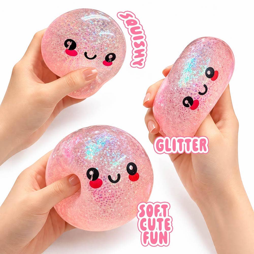 12PCS - Mystery Squishy Glitter Dumpling Stress Relief Toy