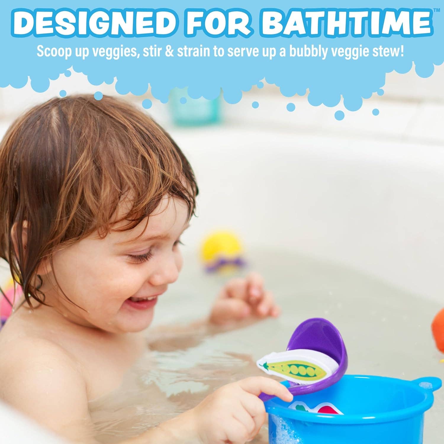 Tub Works® Tub Soup™ Scoop, Strain & Play Toddler Bath Toy