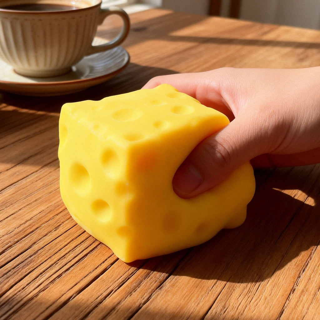 Slow Rise Realistic Cheese Squishy Stress Relief Toy
