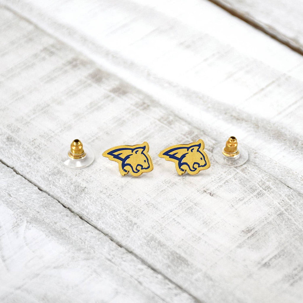Montana State Post Earrings Bobcats