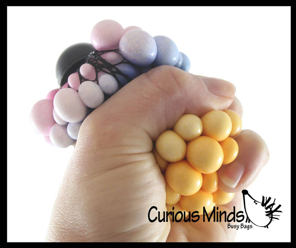 1 Rainbow Mesh Doh Filled Squeeze Balls - Doh - Ultra Squish