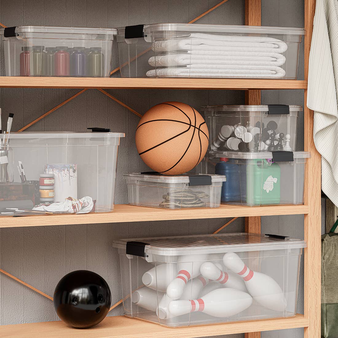 Superio Clear Closet Storage Organizing Container - M/L Size