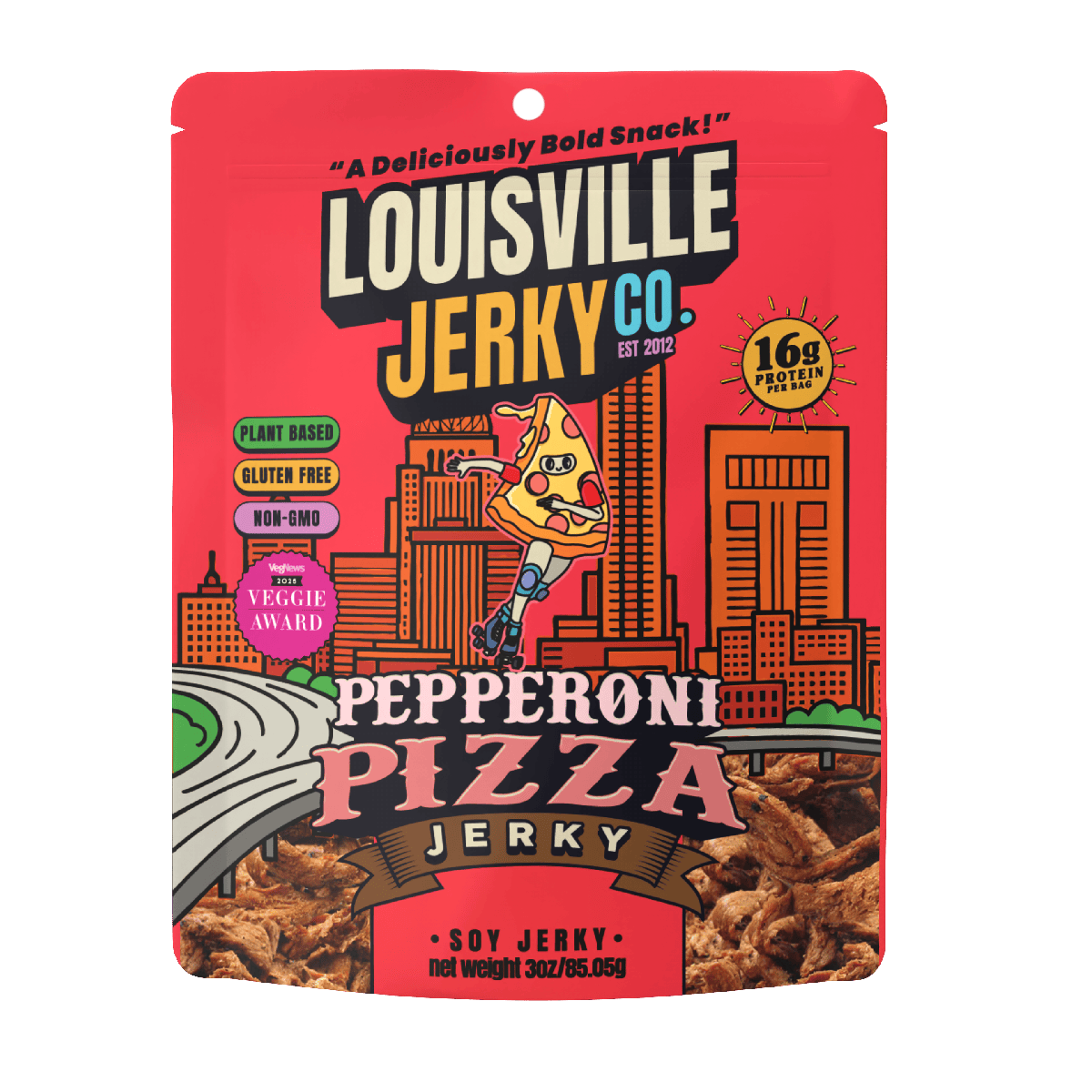 Vegan & Plant Based Pepperoni Pizza Jerky 3 oz