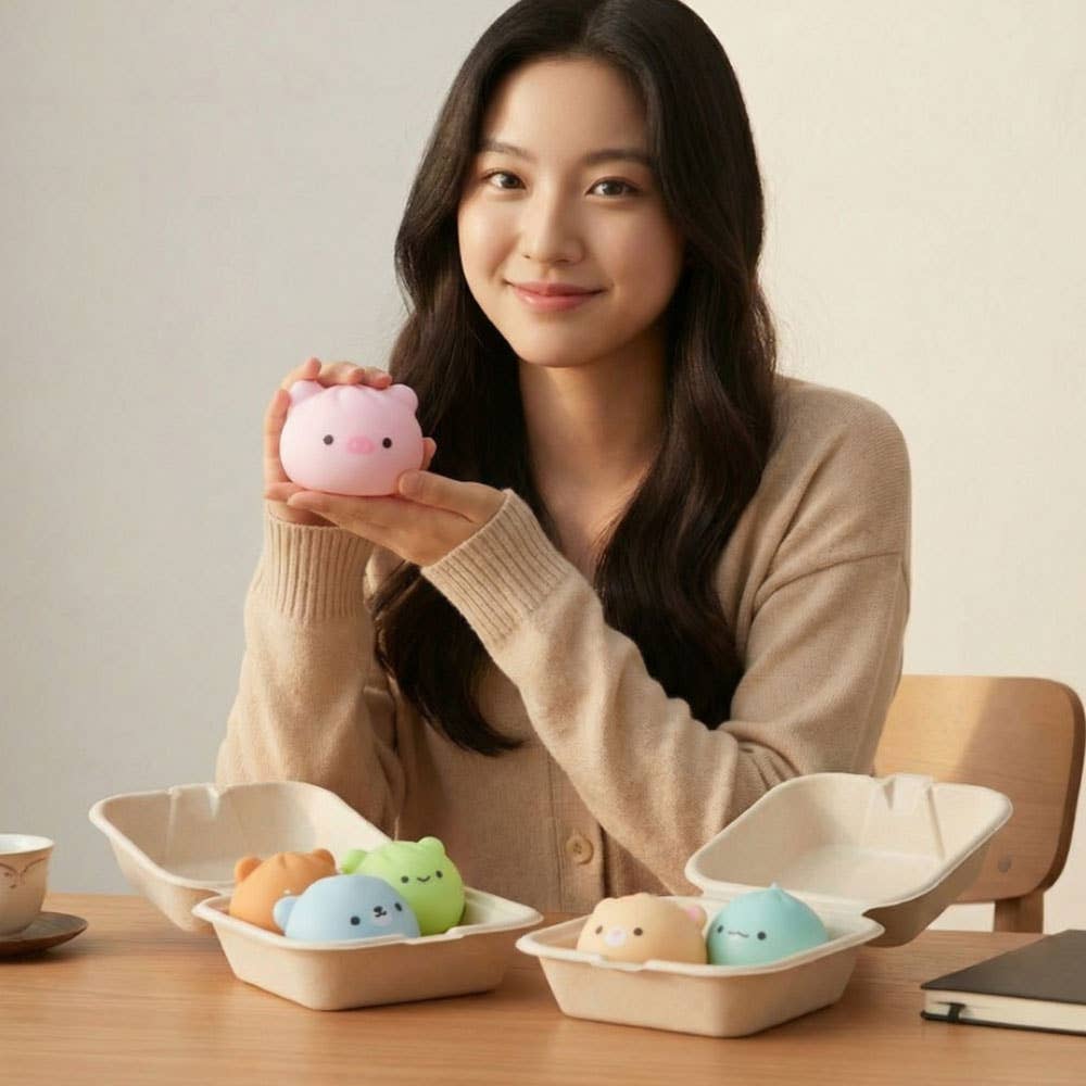 Random Animal Dumpling Squishy – Mystery Stress Toy