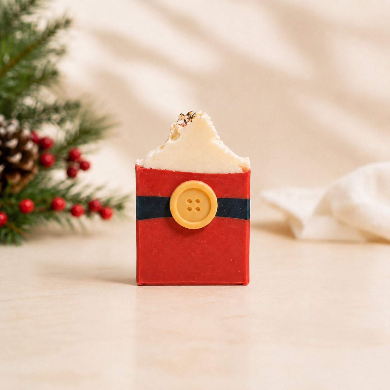 Jolly St. Nick Soap • Santa Soap • Christmas Holiday Soap