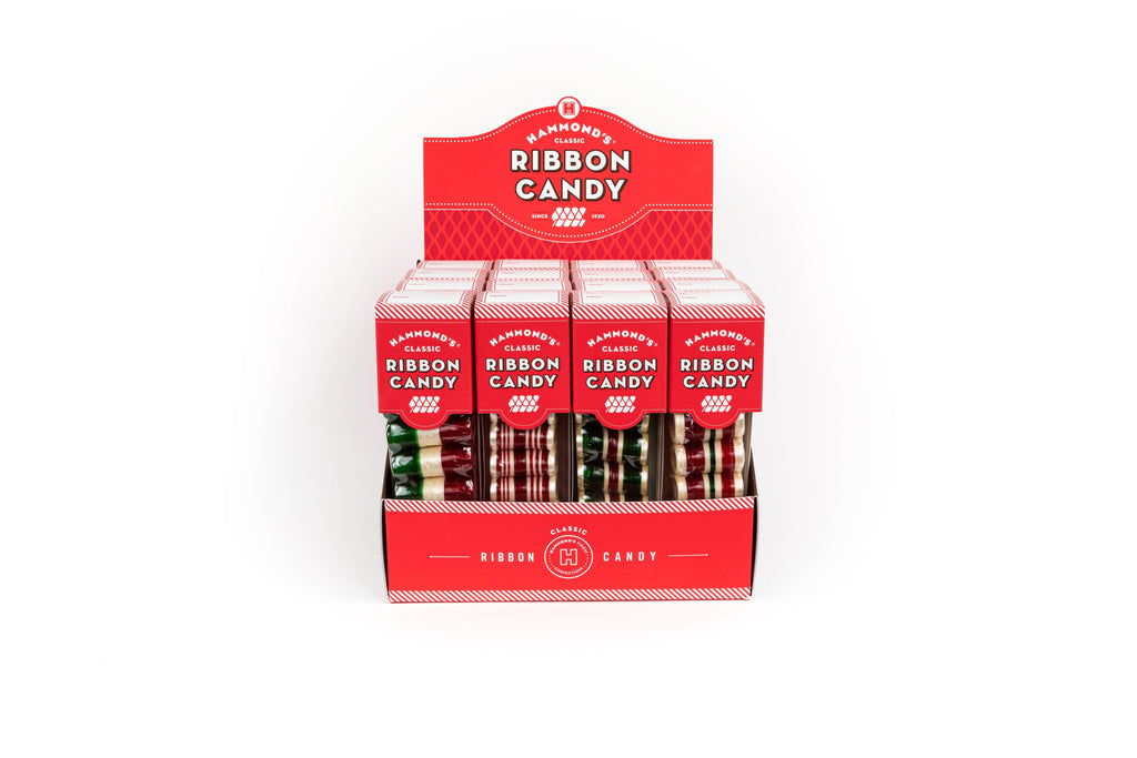 Classic Candy - Ribbons - Holiday Asst - 16 Box POP Display