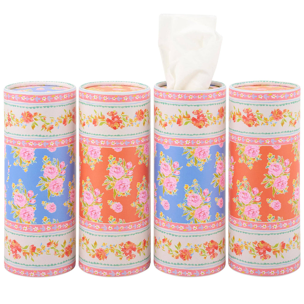 French Floral Tissue Box Set